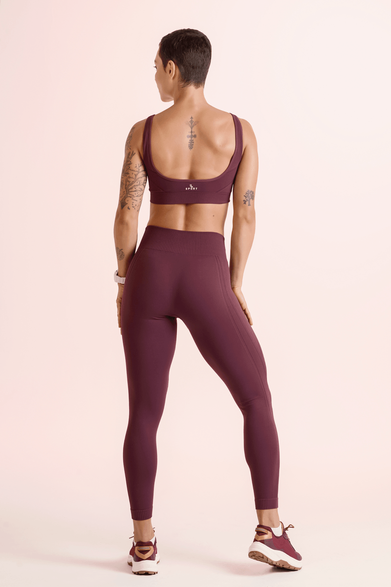 Legging Lupos Ameixa Detalhe